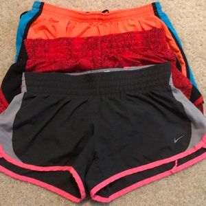 3 pack Nike Dri-Fit running shorts